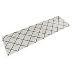 vidaXL Keukenmat wasbaar geblokt 45x150 cm fluweel, Verzenden, Nieuw