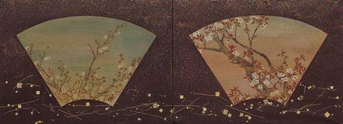 Furosakibyôbu  (theeceremonie kamerscherm) - Papier,, Antiek en Kunst, Antiek | Overige Antiek