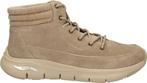 Skechers Arch Fit - maat 38 - Smooth veterboots taupe Suede, Kleding | Dames, Schoenen, Verzenden, Nieuw