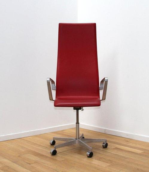 Fritz Hansen - Arne Jacobsen - Stoel - Oxford-stoel - Leder, Antiek en Kunst, Antiek | Meubels | Stoelen en Banken