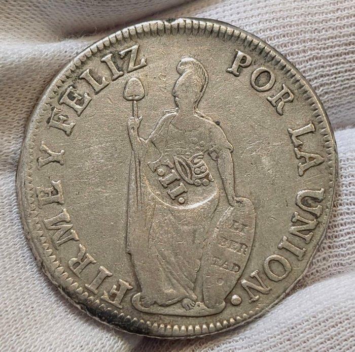 Spanje. Isabel II. 1 Peso sobre 8 Reales 1833 Lima MM, Perú, Postzegels en Munten, Munten | Europa | Niet-Euromunten