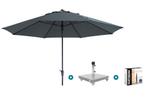 Madison Timor Luxe stokparasol Ø400 cm. - Grey + Sevilla, Tuin en Terras, Parasols, Verzenden, Nieuw, Parasolvoet