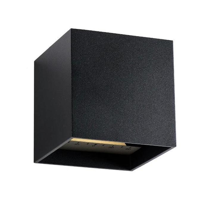 LED Wandlamp buiten - Mauri - 12 volt - Zwart - 6 watt -, Huis en Inrichting, Lampen | Wandlampen, Nieuw, Metaal, Ophalen of Verzenden