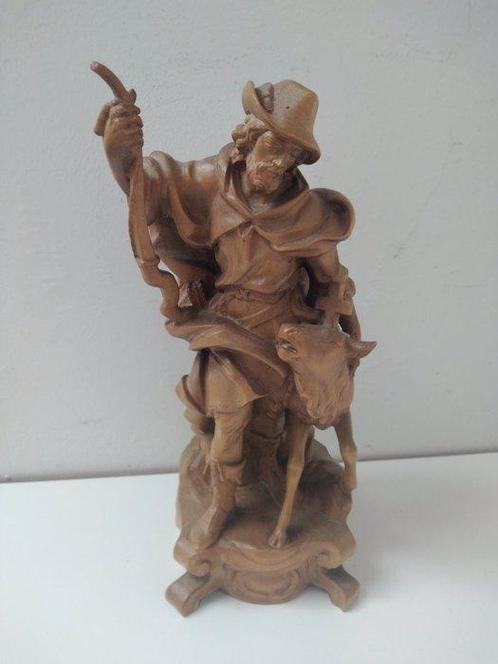 B. Lardschneider - Snijwerk, Holzfigur - Heiliger Hubertus, Antiek en Kunst, Antiek | Boeken en Bijbels