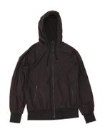NIKE Womens Hooded Bomber Jacket UK 16 Large Black Polyester, Kleding | Dames, Verzenden, Nieuw