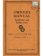 1927 STUDEBAKER | ERSKINE INSTRUCTIEBOEKJE ENGELS (USA)