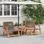 Acacia Tuinstoelen Grijs | Tweedekansje | Nu extra voordelig, Tuin en Terras, Tuinstoelen, Ophalen of Verzenden, Nieuw, Hout