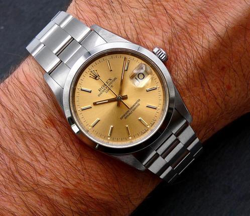 Rolex Datejust 34 15200 uit 1990, Sieraden, Tassen en Uiterlijk, Horloges | Dames, Polshorloge, Gebruikt, Rolex, Verzenden