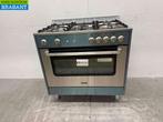 RVS Saro 5 pits Gasfornuis met Gasoven Aardgas/230V Horeca, Ophalen of Verzenden, Nieuw zonder verpakking