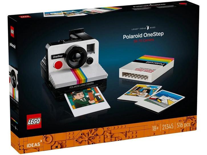 LEGO Ideas Polaroid OneStep SX-70 camera - 21345 - Bouwmodel, Kinderen en Baby's, Speelgoed | Bouwstenen, Zo goed als nieuw, Verzenden