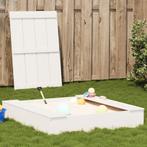 vidaXL Zandbak met deksel 111x111x19,5 cm massief grenenhout, Kinderen en Baby's, Speelgoed | Buiten | Zandbakken, Verzenden, Nieuw
