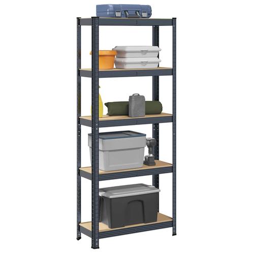 vidaXL Opbergrek 5-laags staal & bewerkt hout, Huis en Inrichting, Kasten | Stellingkasten, Nieuw, Verzenden