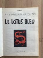 Tintin - Le Lotus Bleu + dédicace - C - Réédition, Boeken, Nieuw