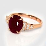 Zonder Minimumprijs - Ring - 14 karaat Roségoud, 4,22 ct, Sieraden, Tassen en Uiterlijk, Ringen, Nieuw