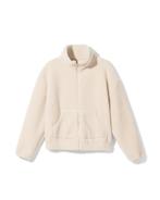 HEMA Dames sherpa jas creme, Kleding | Dames, Verzenden, Nieuw