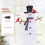 Kerstversiering - Sneeuwpop met verlichting - Kerstdecoratie, Verzenden, Zo goed als nieuw