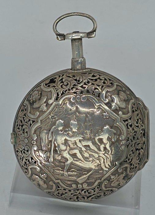 Berthoud a Paris - Silber Sackspindeluhr - Quarter Repeater, Sieraden, Tassen en Uiterlijk, Horloges | Heren