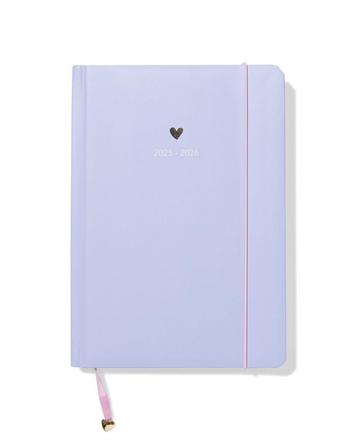 HEMA Schoolagenda 25-26 21.5x15.2cm padded hartjes beschikbaar voor biedingen