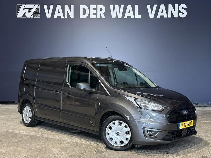 Ford Transit Connect 1.5 EcoBlue 101pk L2H1 Euro6 Airco | 3-, Auto's, Bestelauto's, Dealer onderhouden, Lease, Zwart, Handgeschakeld