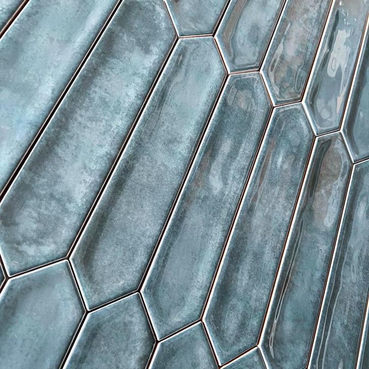 Piket Wandtegels Keramiek 5x25 cm – Punt Tegels – Hoogglans, Doe-het-zelf en Verbouw, Tegels, Nieuw, Verzenden