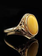 Barnsteen - Antique Style Baltic Amber Ring – Creamy