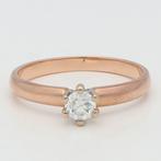 Ring - 14 karaat Roségoud, Witgoud Diamant (Natuurlijk), Sieraden, Tassen en Uiterlijk, Ringen, Nieuw