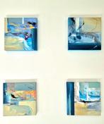 Edera Fenn - 4 paintings 30x30 collection - Sail boats in
