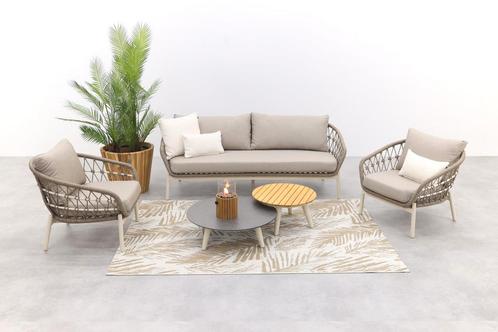 Julia stoel bank loungeset - 5 delig - oyster, Tuin en Terras, Tuinsets en Loungesets, Loungeset, Nieuw, Overige materialen, Verzenden