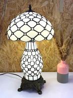 Tafellamp - Elegante amberkleurige parel met 2 lichtbronnen