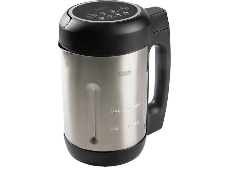 Domo Soepmaker2 L 6 Programmas Blender Zwart/roestvrijstaal, Witgoed en Apparatuur, Blenders, Soepmaker, Nieuw, Verzenden