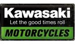 Kawasaki Motorcycles reclamebord, Verzamelen, Merken en Reclamevoorwerpen, Ophalen of Verzenden, Nieuw