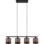 LED Hanglamp - Trion Vamos - E14 Fitting - 4-lichts -, Huis en Inrichting, Lampen | Hanglampen, Ophalen of Verzenden, Nieuw, Metaal