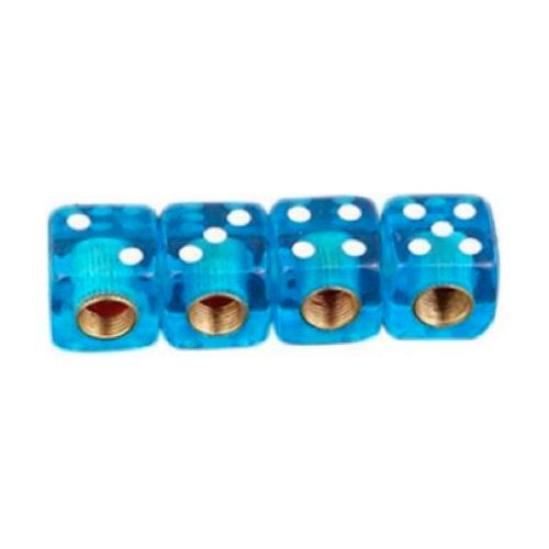 TT-products ventieldoppen Dice Clear Blue dobbelstenen 4, Auto diversen, Auto-accessoires, Ophalen of Verzenden