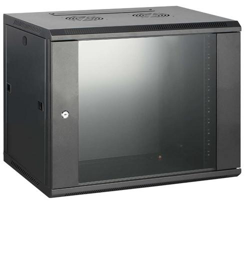 18U wandkast met glazen deur 600x450x905mm, Computers en Software, Computerbehuizingen, Nieuw, Ophalen of Verzenden