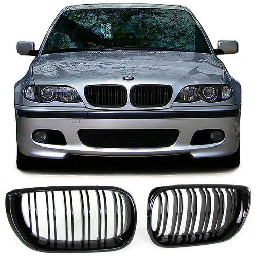 Glans Zwart Nieren BMW 3 Serie E46 Sedan/Touring 01-05 B0170, Auto-onderdelen, Carrosserie en Plaatwerk, Nieuw, BMW, Voor, Links