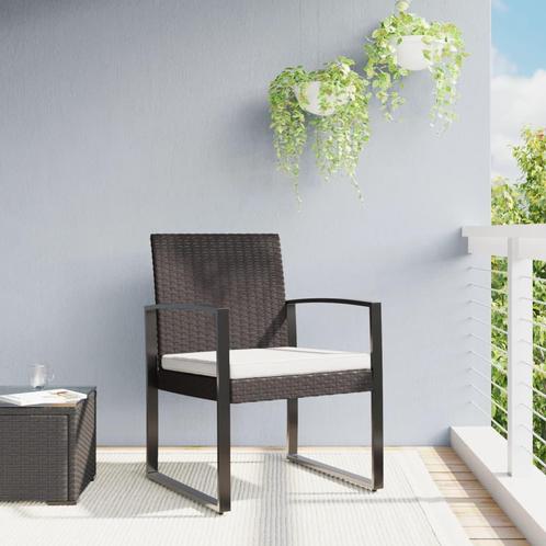 vidaXL Tuinstoelen 2 st polypropeen rattan bruin, Tuin en Terras, Tuinstoelen, Nieuw, Kunststof, Verzenden