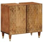 vidaXL Wastafelkast 62x33x58 cm massief mangohout, Huis en Inrichting, Tafels | Kaptafels, Verzenden, Nieuw