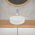 Wastafel - Keramiek - 35,5x12 cm - Wit - ECD Germany, Doe-het-zelf en Verbouw, Sanitair, Verzenden, Zo goed als nieuw