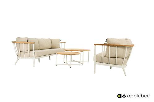 Apple Bee Condor loungeset Oyster 4-delig |, Tuin en Terras, Tuinsets en Loungesets, Ophalen of Verzenden