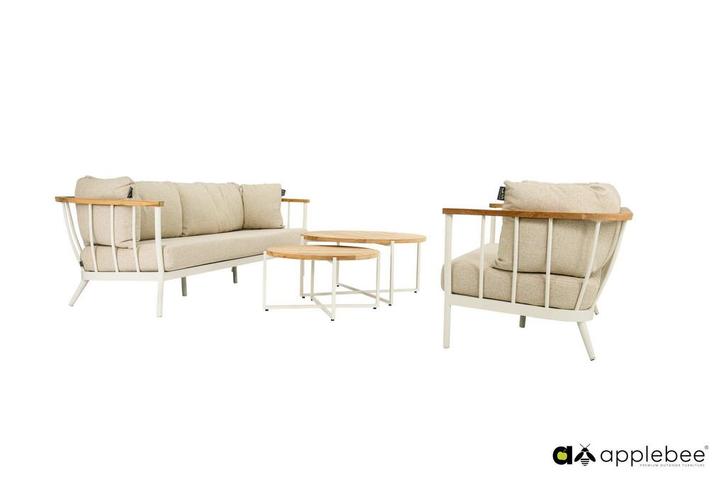 Apple Bee Condor loungeset Oyster 4-delig * Sale * |, Tuin en Terras, Tuinsets en Loungesets, Ophalen of Verzenden