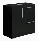 Wastafelkast Mars 60 x 30 x 60 cm Zwart Badkamerkast, Huis en Inrichting, Badkamer | Badkamermeubels, Verzenden, Nieuw, Wastafelkast