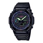 Casio G-Shock Horloge GA-2100RGB-1AER 45mm, Sieraden, Tassen en Uiterlijk, Horloges | Heren, Nieuw, Verzenden
