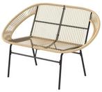 Comfortabele 2-zits Rotan Design Tuinbank met Rugleuning, Tuin en Terras, Verzenden, Nieuw