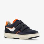 Braqeez leren jongens sneakers blauw oranje maat 31, Verzenden, Nieuw