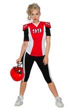 American Football Kostuum Rood/Zwart Vrouw, Nieuw, Ophalen of Verzenden