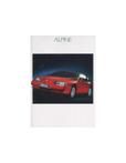 1989 ALPINE V6 TURBO BROCHURE DUITS