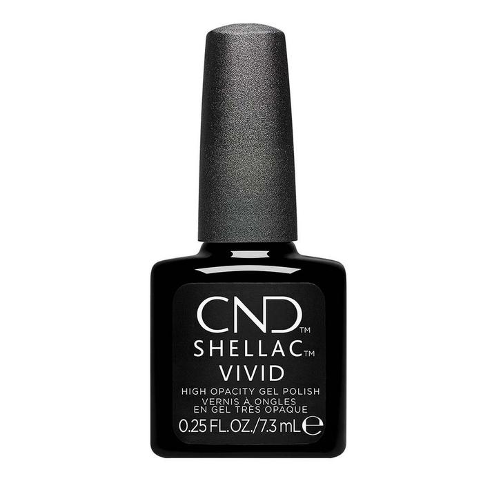 CND  Shellac Vivid  Black Tuxedo 7,3 ml, Sieraden, Tassen en Uiterlijk, Uiterlijk | Haarverzorging, Nieuw, Verzenden