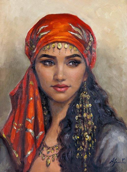 Alessandro Granata (1989) - Bellezza orientale, Antiek en Kunst, Kunst | Schilderijen | Klassiek