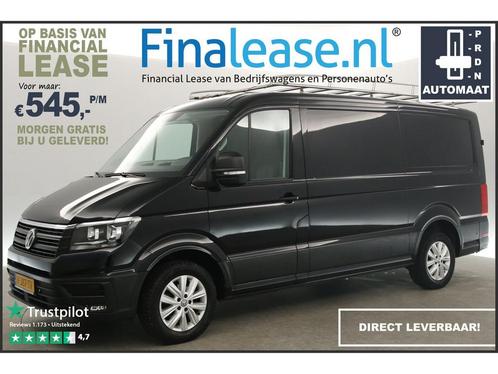 Volkswagen Crafter 30 2.0 TDI L3H2 140PK 3000KG TG €548pm, Auto's, Bestelauto's, Lease, Automaat, Diesel, Zwart, Volkswagen, Verzenden