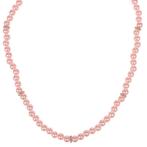 Kinderketting - Lichtroze Imitatiepareltjes 6mm - Zilverkleu, Sieraden, Tassen en Uiterlijk, Kettingen, Ophalen of Verzenden, Nieuw
